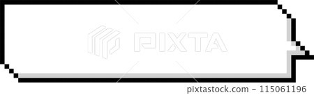 8bit retro game pixel speech bubble balloon icon sticker memo keyword planner text box banner, flat png transparent element design 115061196