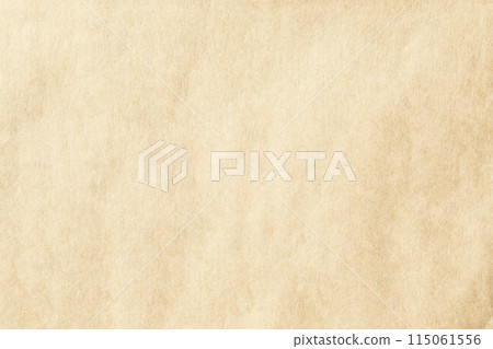 Brown crumpled paper with grains texture closeup 115061556