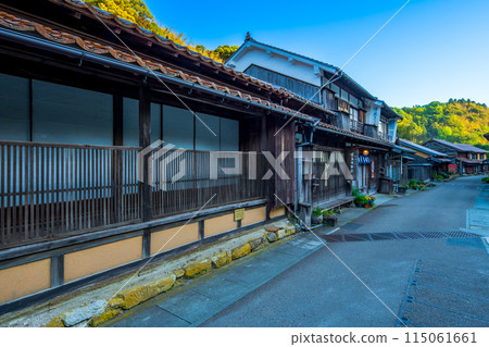 島根縣、石見銀山、大森市街景 115061661