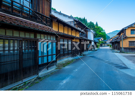島根縣、石見銀山、大森市街景 115061738