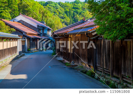 島根縣、石見銀山、大森市街景 115061808