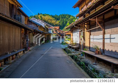 島根縣、石見銀山、大森市街景 115061831