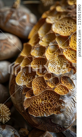 Vivid Fungal Growth on Bread Highlighting Unhealthful Food Issues with Sinister Undertones Vivid Fungal Growth on Bread Highlighting Unhealthful Food Issues with Sinister Undertones 115061960