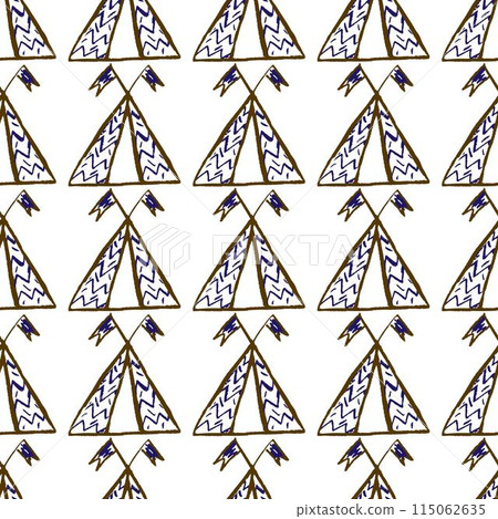 Seamless pattern. Children's drawings with wax crayons Seamless pattern. Children's drawings with wax crayons 115062635