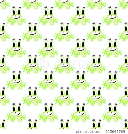 Seamless pattern. Children's drawings with wax crayons Seamless pattern. Children's drawings with wax crayons 115062769