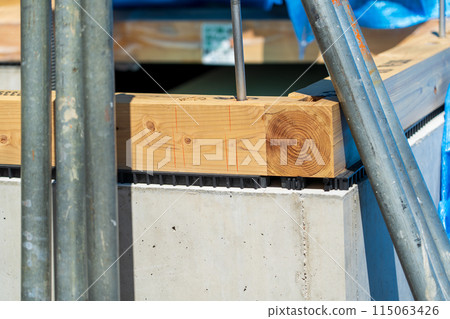 Base injection material wooden house Base injection material wooden house 115063426