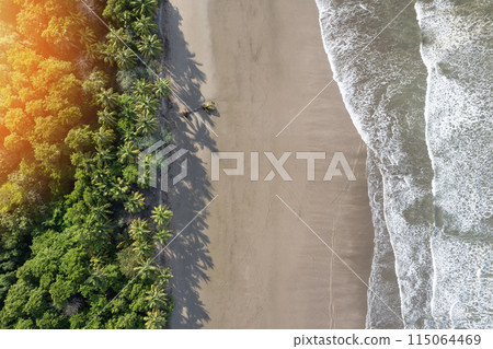 Summer paradise beach background 115064469