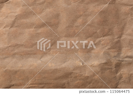 Brown crumple paper background Brown crumple paper background 115064475
