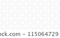 Gray circle geometric seamless pattern on white background. Abstract repeat design. Vector illustration  115064729