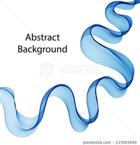 Blue Wave. Layout for advertising. Vector template for presentation, cover. eps 10 115065600