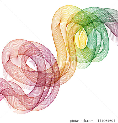 Abstract colorful vector wave. Wave pattern. Presentation template. eps 10 115065601