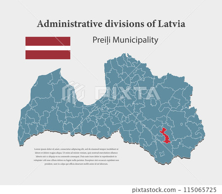Vector map Latvia, Preili municipality Vector map Latvia, Preili municipality 115065725