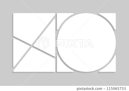 Template collage of five frames, images, photo Template collage of five frames, images, photo 115065733