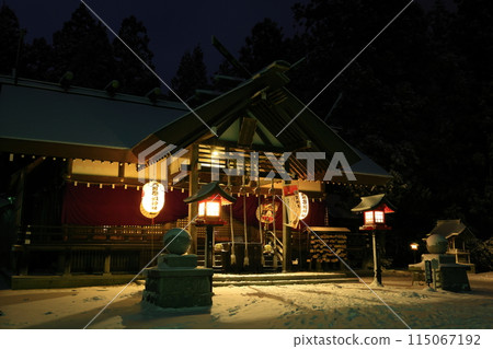 岩手縣北上市冬日神社 115067192