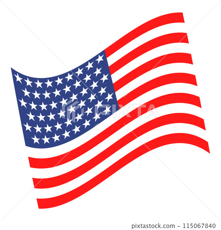 Waving American Flag 115067840