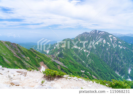 [山素材]唐松山的夏季登山風景[長野縣] 115068231