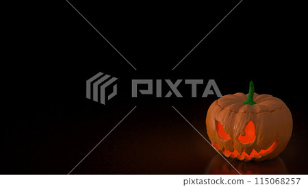 The jack o lantern for halloween or holiday concept 3d rendering. The jack o lantern for halloween or holiday concept 3d rendering. 115068257