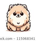 博美犬坐 115068341