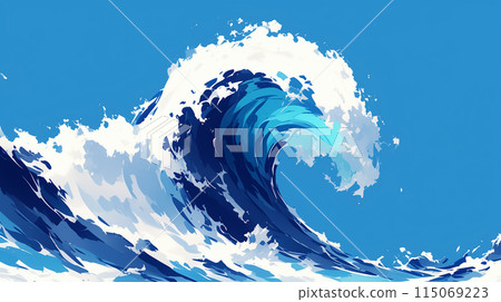 A moment of powerful waves 115069223