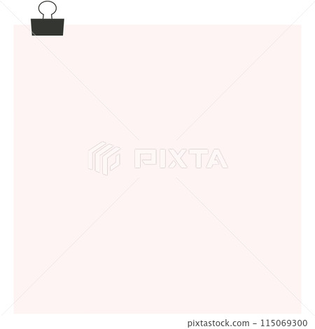 Copy space of paper bound with paperclip Copy space of paper bound with paperclip 115069300