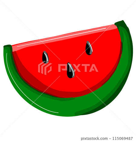 slice of ripe watermelon slice of ripe watermelon 115069487