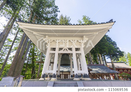 Early Summer at Mount Koya: Danjo Garan: The Bell of the Great Tower by Shiro Takano Early Summer at Mount Koya: Danjo Garan: The Bell of the Great Tower by Shiro Takano 115069536