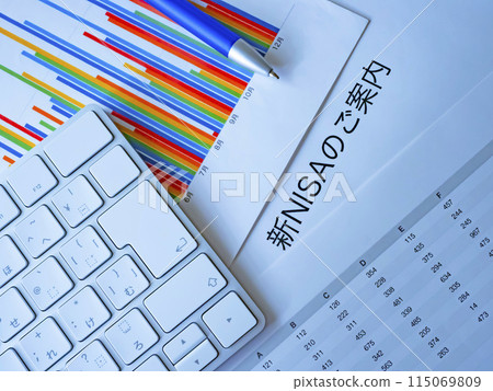 nisa、圖表和鍵盤 115069809