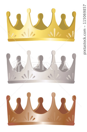 Ranking crown icon set 115069857