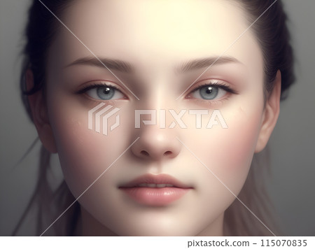 Women's skin "AI generated image" 115070835