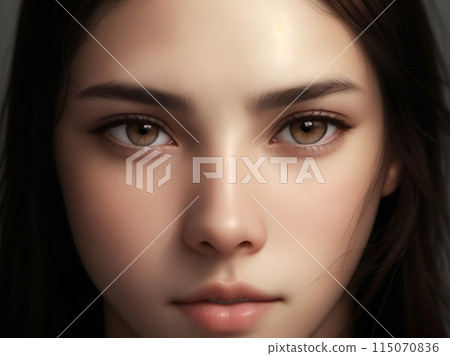 Women's skin "AI generated image" 115070836