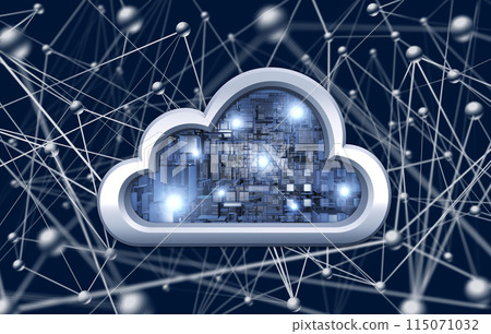 Cloud computing network image Cloud computing network image 115071032
