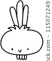 Red onion outline 115071249