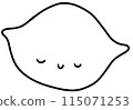 Lemon outline 115071253