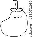 Eggplant outline 115071260