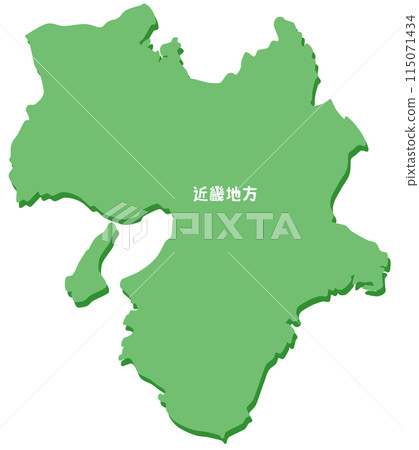 Shape of the Kinki region 115071434
