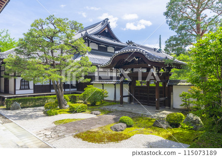 京都新綠、本法寺、唐門前十庭園 京都新綠、本法寺、唐門前十庭園 115073189