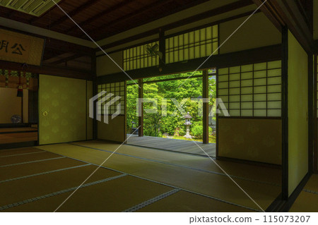 從書院看到的新綠京都、本法寺、巴花園 115073207