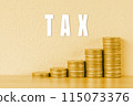 Tax business concept background 115073376