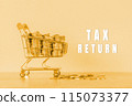 Tax Return, business concept background 115073377