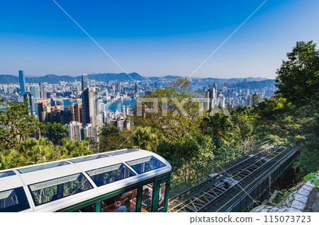 Hong Kong Peak Tram and Victoria Harbour Hong Kong Peak Tram and Victoria Harbour 115073723