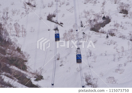 Tateyama Kurobe Alpine Route in early May: Tateyama Ropeway at Daikanbo and Tambodaira Tateyama Kurobe Alpine Route in early May: Tateyama Ropeway at Daikanbo and Tambodaira 115073750