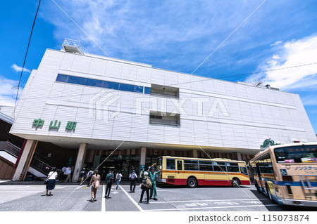 Yokohama cityscape in Japan, overlooking Nakayama Station in Midori Ward, Yokohama City 115073874