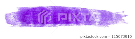 Purple brush isolated on white background. Watercolor Purple brush isolated on white background. Watercolor 115073910