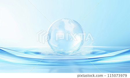 「映射到地球上的水滴。」<AI生成的材料> 「映射到地球上的水滴。」<AI生成的材料> 115073979