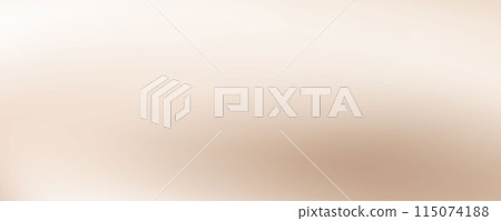 Smooth beige wave gradient background. Soft silk ecru liquid wallpaper. Ecru color texture for banner, flyer, presentation, graphic design, leaflet. Abstract blurred wavy backdrop cover. Vector 115074188
