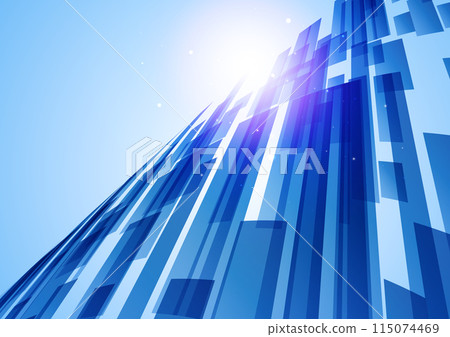 Rising blue line image background 115074469