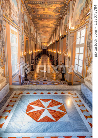 Historic Grandmaster's Palace courtyard. Valletta Malta 115075794