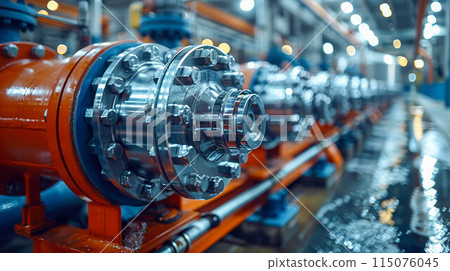 Production line of the oil and gas industry. Oil and gas industry 115076045