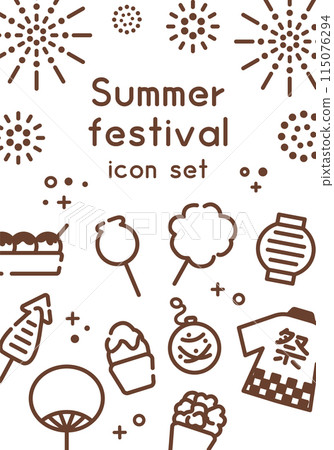 夏季節日圖示 set_3 夏季節日圖示 set_3 115076294