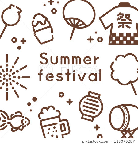 夏季節日圖示 set_6 115076297